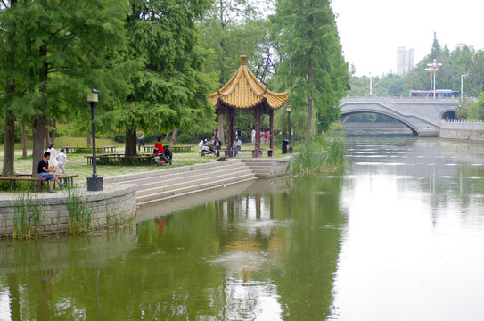 滁州新建的通济桥公园