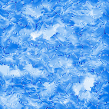 水立方籃色水晶格背景