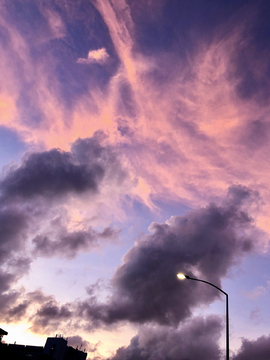 深圳晚霞天空