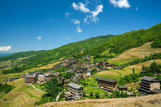 龙脊梯田民居