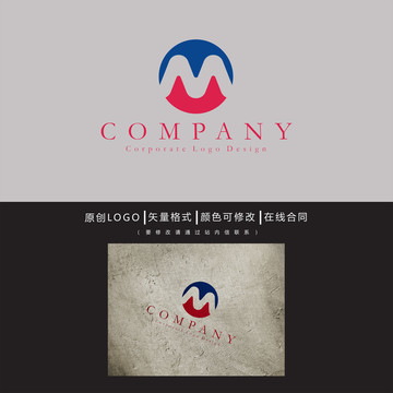 M字母logo