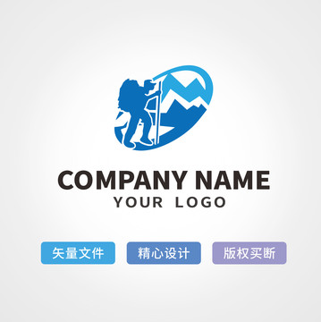 戶外登山logo