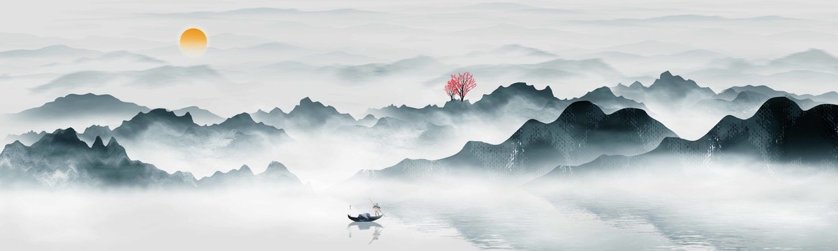 大型水墨山水畫