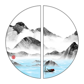 現(xiàn)代抽象意境水墨畫