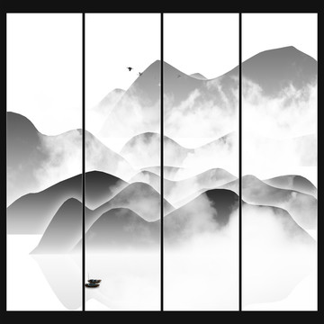 山水壁畫