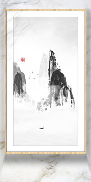 水墨無框畫