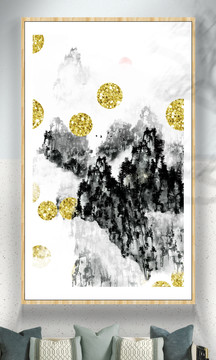 水墨遠(yuǎn)山