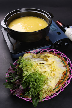 雞湯野菜