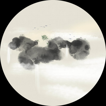 新中式山水圖