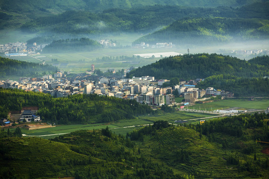 福建周宁县城风光