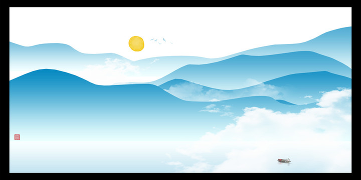 現(xiàn)代山水