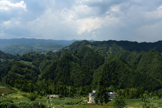 农村大山风景