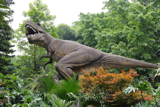 主题公园恐龙模型
