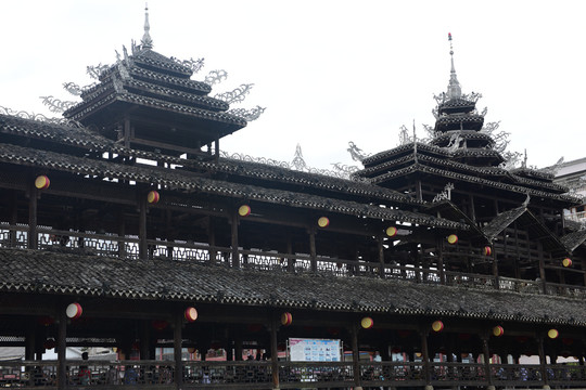 水上建筑风雨桥花桥