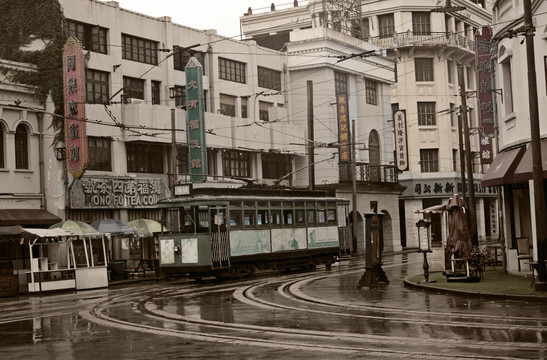 老上海街景