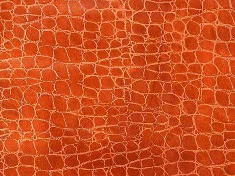 高清橘紅色鱷魚皮皮紋貼圖