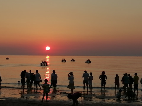 海上落日夕阳