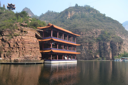 京娘湖阁楼风景