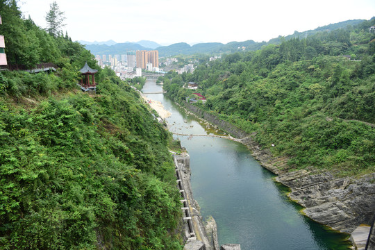 湖北恩施州宣恩县山水园林城市