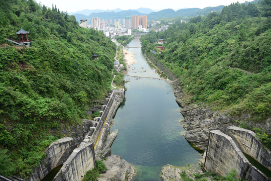 湖北恩施州宣恩县山水园林城市