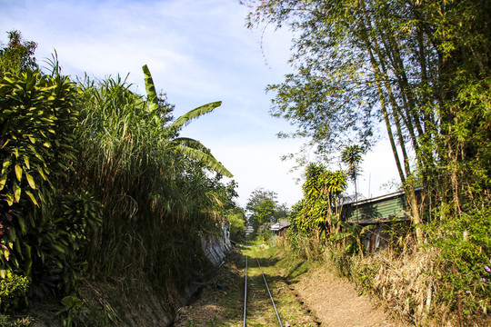 越南铁路沿线风光