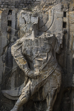龙门石窟金刚力士雕像