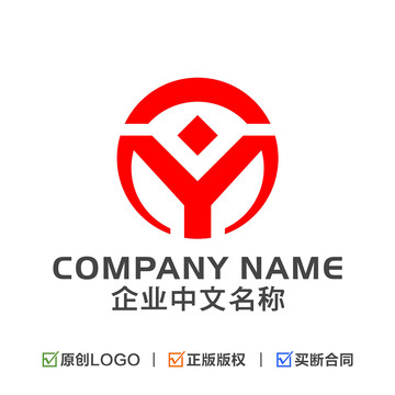 字母MY组合标志金融标志