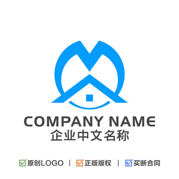 字母M标志地产建筑LOGO