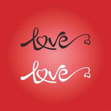 情人節(jié)love字體設(shè)計