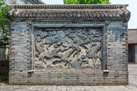 莒南山东省政府旧址影壁墙