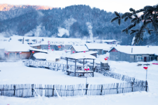 黑龙江省双峰林场雪乡