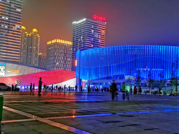 安阳两馆夜景