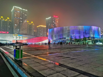 安阳两馆夜景