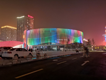 安阳两馆夜景