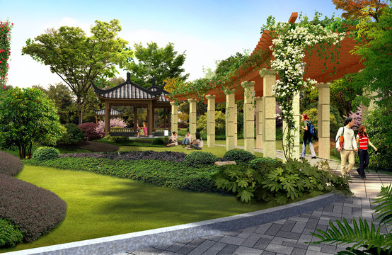 公園花架
