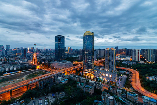 成都电视塔夜景