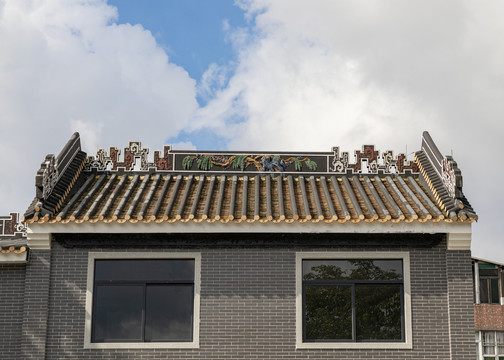 仿古建筑屋顶装饰