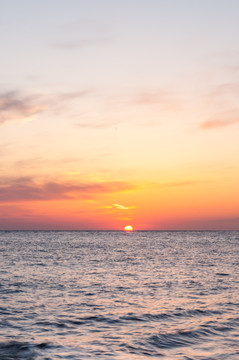 海边落日