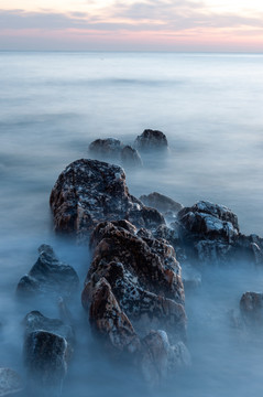 海边落日