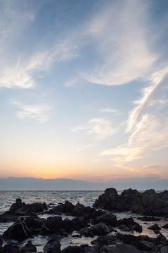 海边日落