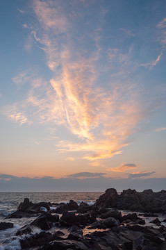 海边日落晚霞