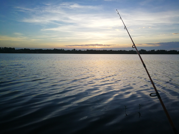 漳河夕阳风光