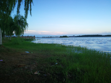 漳河夕阳风光