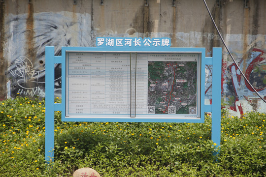 河道告示牌