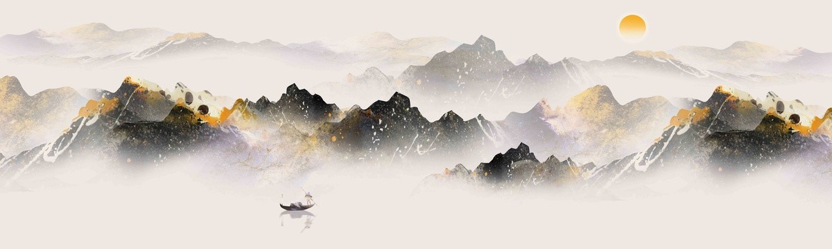巨幅山水大幅水墨畫