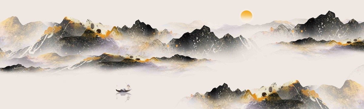 巨幅新中式水墨畫