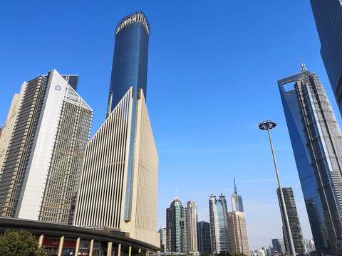 上海陆家嘴金融城现代建筑群