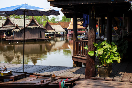 曼谷旅游罗古城七十二府水上市场