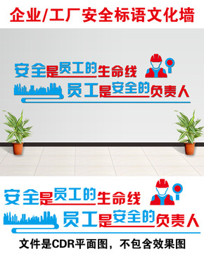 企業(yè)工廠安全標(biāo)語文化墻