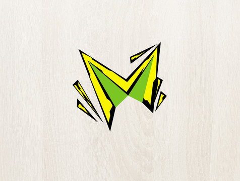 logo标志商标字体设计M